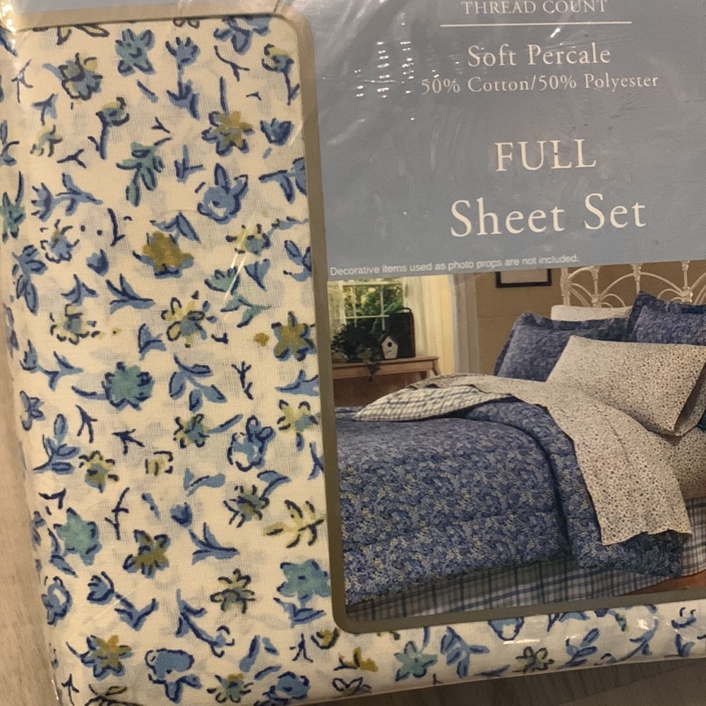 NWT full bed sheet set 180 thread count - Picture 4 of 4